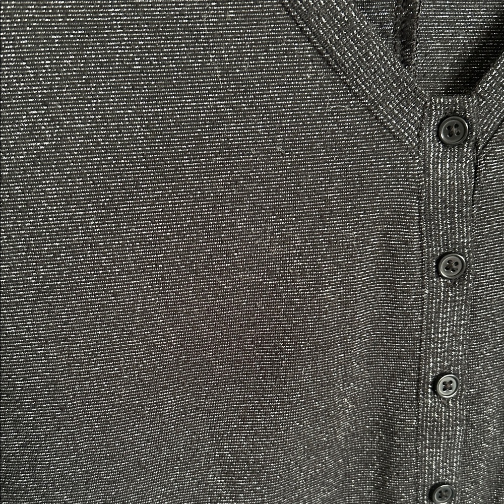 Colsie Black Shimmery V-Neck Pajama Romper XL - Picture 5 of 12